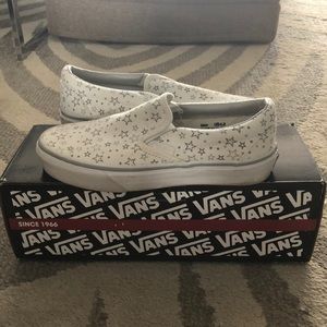 Vans slip on with gray stars